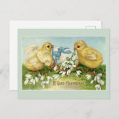 Vintage Osterstäbchen Postkarte (Vorne/Hinten)