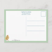 Vintage Osterstäbchen und Gruß Postkarte (Rückseite)