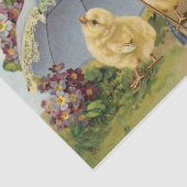 Vintage Osterstäbchen unter einem Schirm Seidenpapier (Ausschnitt)