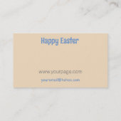 Vintage Osterstäbchen Visitenkarte (Rückseite)