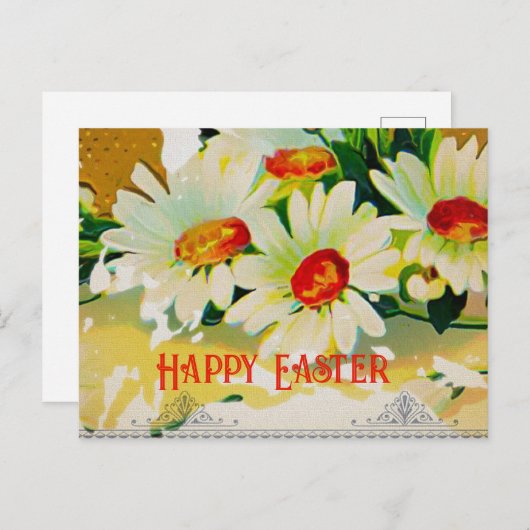 Vintage Ostertagesstätten Postkarte (Vorne/Hinten)