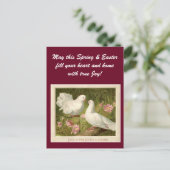 Vintage Ostertüten Feiertagspostkarte (Stehend Vorderseite)