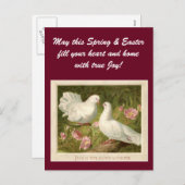 Vintage Ostertüten Feiertagspostkarte (Vorne/Hinten)