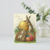 Vintage Osterwünsche 1906 Feiertagspostkarte (Stehend Vorderseite)