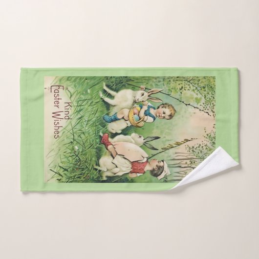 Vintage Osterwünsche Handtuch (Handtuch)