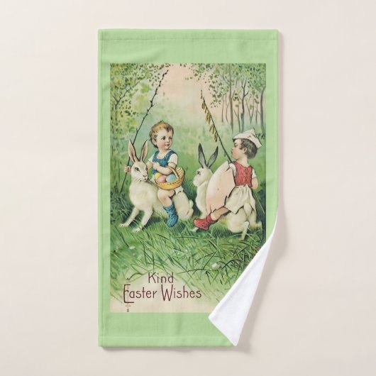 Vintage Osterwünsche Handtuch (Handtuch)
