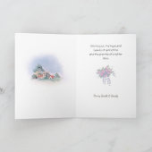 Vintage Osterwünsche mit Lamm & Bunnies Feiertagskarte (Innenseite)