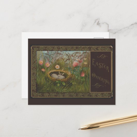 Vintage OSTKARTE Feiertagspostkarte (Vorderseite/Rückseite Beispiel)