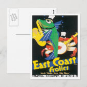 Vintage Ostküstenfrosche Postkarte (Vorne/Hinten)