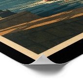 Vintage Ottawa Canada Travel Poster (Ecke)