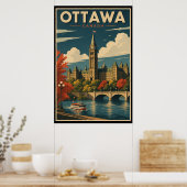 Vintage Ottawa Canada Travel Poster (Küche)