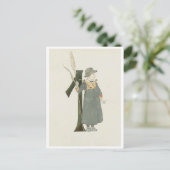 Vintage Ottilia Adelborg Blumennummer - 1 Postkarte (Stehend Vorderseite)