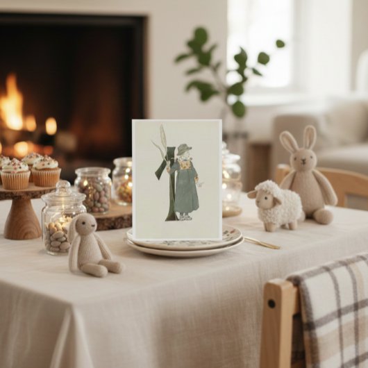 Vintage Ottilia Adelborg Blumennummer - 1 Postkarte