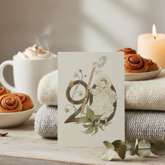 Vintage Ottilia Adelborg Blumennummer - 20 Postkarte