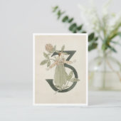 Vintage Ottilia Adelborg Blumennummer - 3 Postkarte (Stehend Vorderseite)