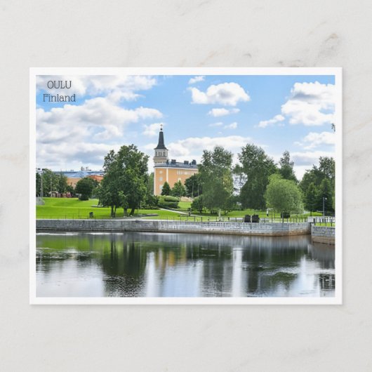 Vintage Oulu Finnland Finlande Tourismus Postkarte (Vorderseite)