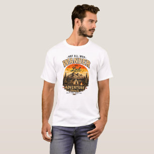 Vintage Outdoor-Abenteuer-Camping-Design T-Shirt
