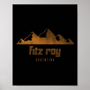 Vintage Outdoors Mountains Bekleidung und Geschenk Poster