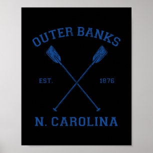 Vintage Outer Banks Ferien North Carolina Poster