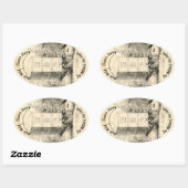 Vintage Oval Beves Honey Jar Sticker (Blatt)