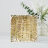 Vintage Overlay-Not-Hochzeitseinladung Einladung (Stehend Vorderseite)