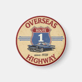 vintage Overseas Highway Florida Keys Straßengesch Magnet (Vorne)