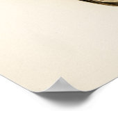 Vintage Owl Illustration Poster (Ecke)