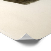 Vintage Owl Illustration Poster (Ecke)