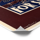 Vintage Owl Magazine Cover Poster (Ecke)