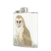 Vintage Owl-Malerei Flachmann (Links)