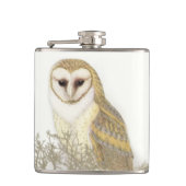 Vintage Owl-Malerei Flachmann (Vorderseite)