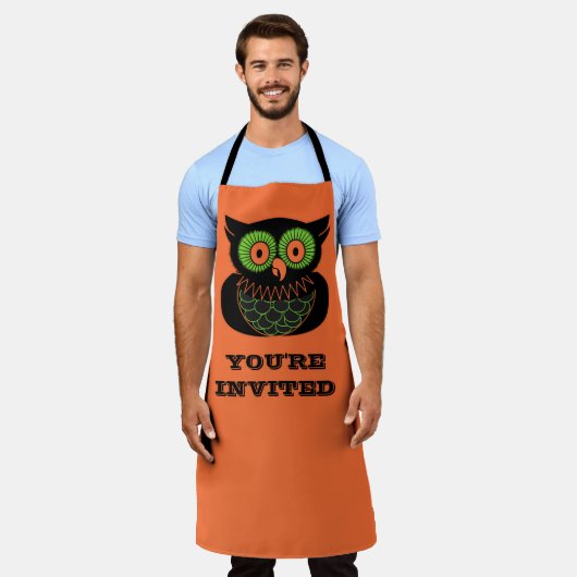 Vintage Owl Schürze (Getragen)