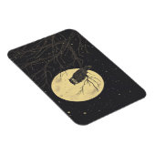 Vintage Owlingkunst unter Mondlicht Magnet (Rechte Seite)