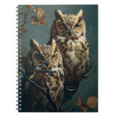 Vintage Owls Notizblock (Vorderseite)