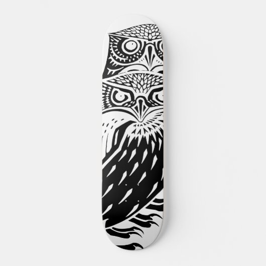 Vintage Owls Skateboard (Vorderseite)