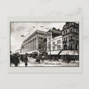 Vintage Oxford Street London England Postkarte