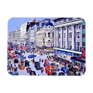 Vintage-Oxford-Street-London-Puzzle Magnet