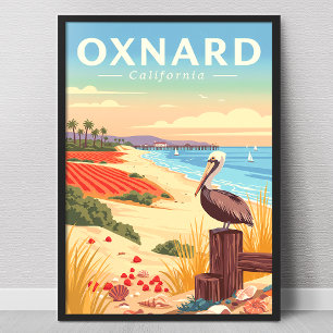 Vintage Oxnard Kalifornien Poster