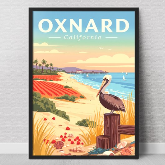 Vintage Oxnard Kalifornien Poster