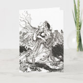 Vintage Oz Art Nouveau Goddess "Polychrome" Karte (Vorderseite)