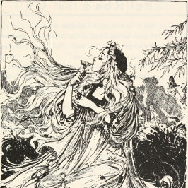 Vintage Oz Art Nouveau Goddess "Polychrome" T-Shirt