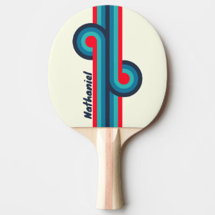 Vintage-Ozean-Alt-Loop mit Namen Tischtennis Schläger