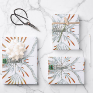 Vintage-Ozean-Tiere, Copepoda von Ernst Haeckel Geschenkpapier Set