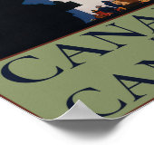 Vintage Ozean- und Schienenreisewerbung Poster (Ecke)