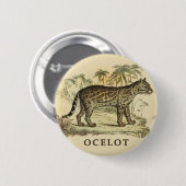 Vintage-Ozelot Button (Vorne & Hinten)