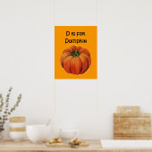 Vintage P steht für Kürbisposter Poster (Küche)