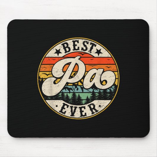 Vintage Pa Ever Father's Day Grandpa Men  Mousepad (Vorne)