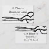 Vintage Paare der Scherethema-Geschäftskarte Visitenkarte (Vorne/Hinten)