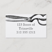 Vintage Paare der Scherethema-Geschäftskarte Visitenkarte (Rückseite)