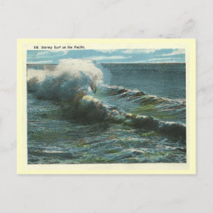 Vintage Pacific Surf Postkarte